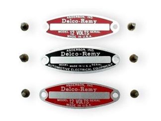1955-57 Delco-Remy Tags - 3 Set