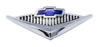 1955-56 Horn Cap Emblem - V8 210 (Chrome)