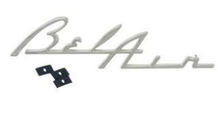 1955-56 Bel Air Clock Housing Script (Chrome)