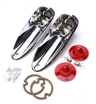 1956-57 Corvette Tail Light Assemblies - Pair