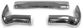 1955 Chevy Station Wagon Rear Bumper Chrome 3 Pcs Set