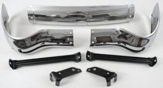 1955 Chevy Front Bumper w/ Bumper To Frame Brackets (7 Pcs Set)