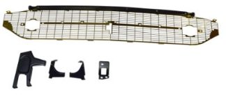 1957 Chevy Gold Grille Complete With Black Brace (6 Pc Set)