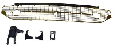 1957 Chevy Gold Grille Complete With Black Brace (6 Pc Set)