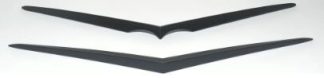 1957 Chevrolet Hood & Trunk Vee Set Matt Black
