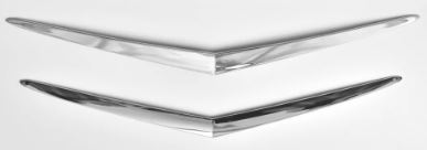 1957 Chevrolet Hood & Trunk Vee Set Chrome