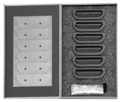 1957 Chevrolet Fender Louver Set Black