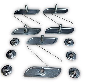 1956 Chevy 210 & 150 2 & 4-Door Paint Divider Moulding Clip Set