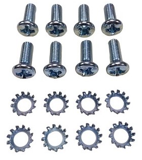 1955-57 Chevy Door Hinge To A-Pillar Screw Set