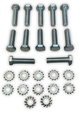 1955-57 Chevy Front Door Hinge To Door Bolt Set