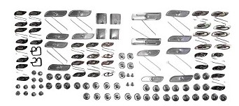 1956 210 2-Door Complete Side Moulding Clip Set