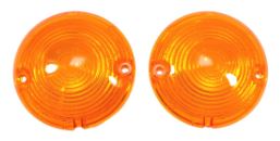 1957 Park Light Lenses - Amber - Pair