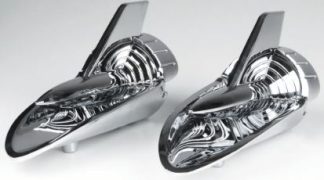 1957 Chevy Hood Rocket Assembly, Pair