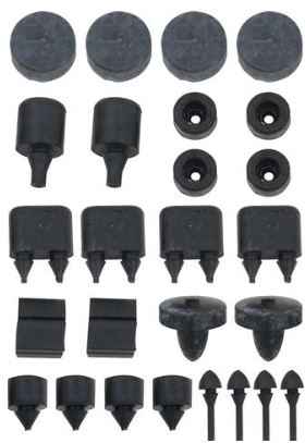 1955-57 Chevy 4-Door sedan Rubber Bumper Set