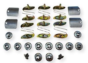 1957 Chevy Bel Air / 210 2-Door, Door Moulding Clip Set