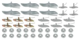 1956 Chevy Bel Air Quarter Panel Moulding Clip Set - 2 Door